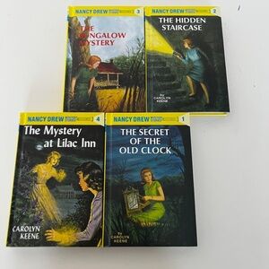 Nancy Drew Mysteries Stories Books 1-4 by Carolyn Keene -- NEW